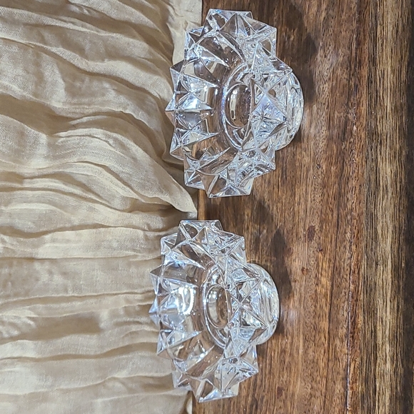 Crystal Candle Holders. Made In Slovenia. - Picture 4 of 8